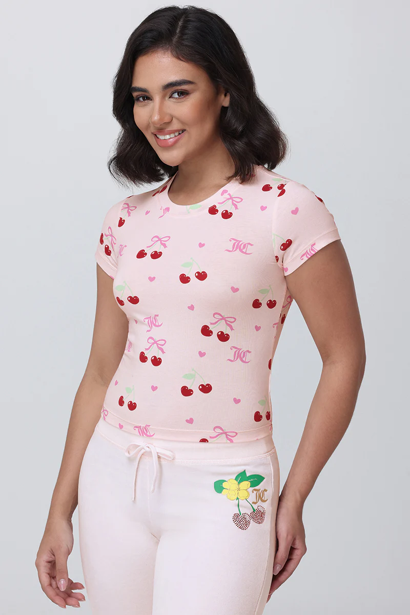 All Over Cherry Baby Tee - Image 4
