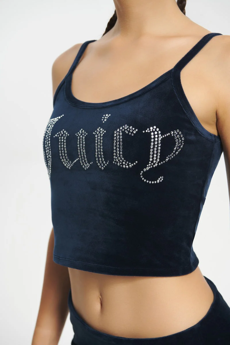 Big Bling Velour Tank Top - Image 5