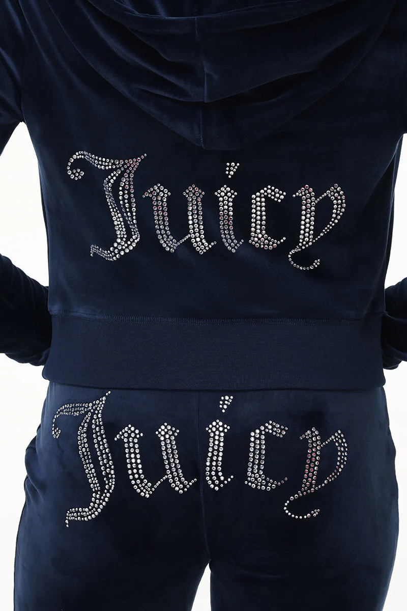 Custom Zodiac OG Big Bling Velour Hoodie - Image 3