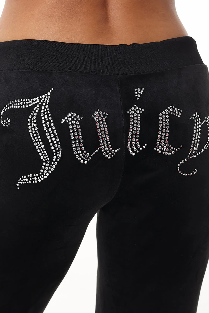 Custom Zodiac OG Big Bling Velour Track Pants - Image 3