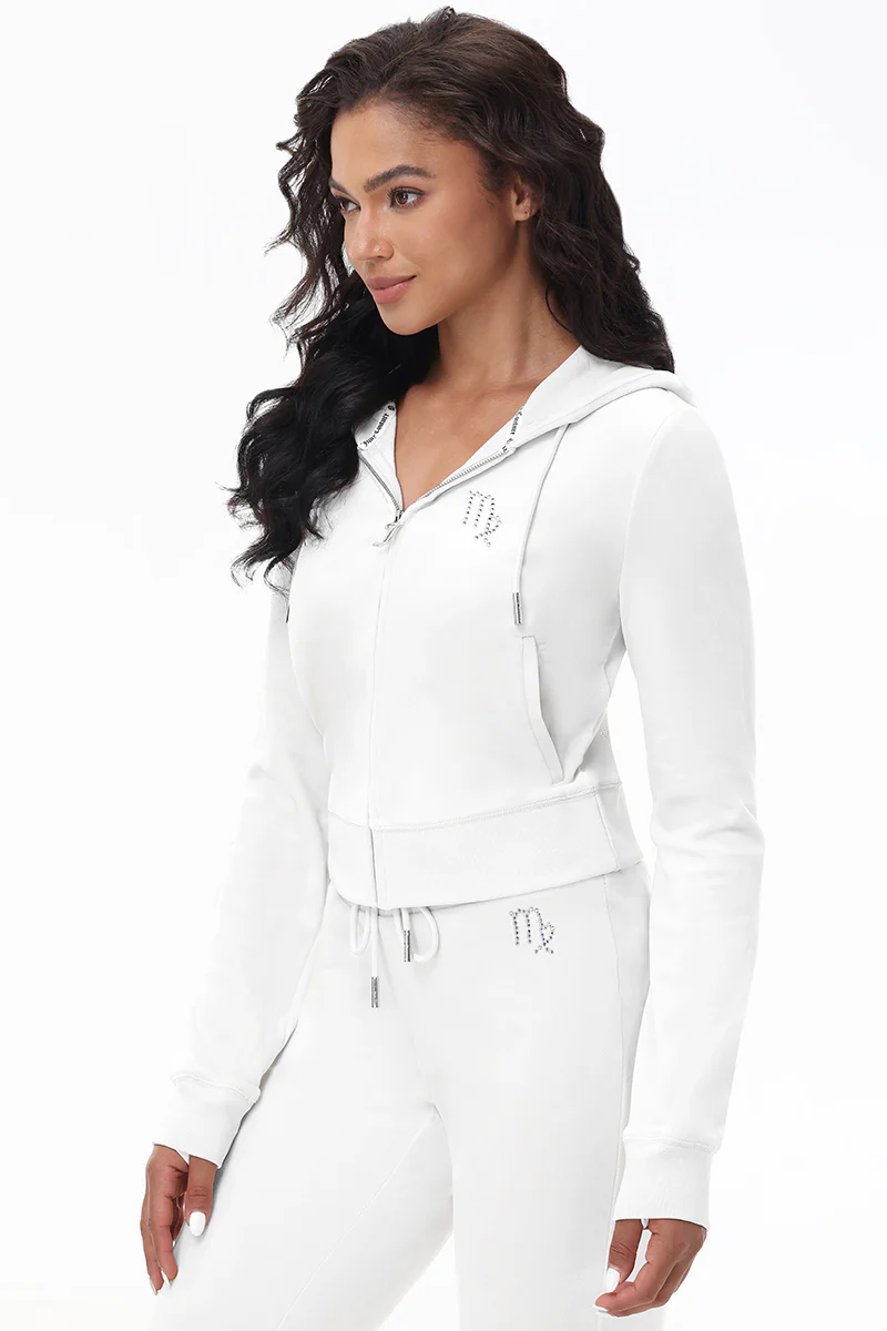 Custom Zodiac OG Big Bling Velour Hoodie - Image 14