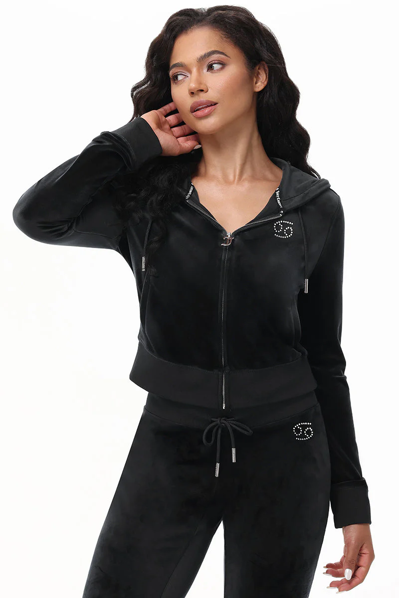 Custom Zodiac OG Big Bling Velour Hoodie - Image 7