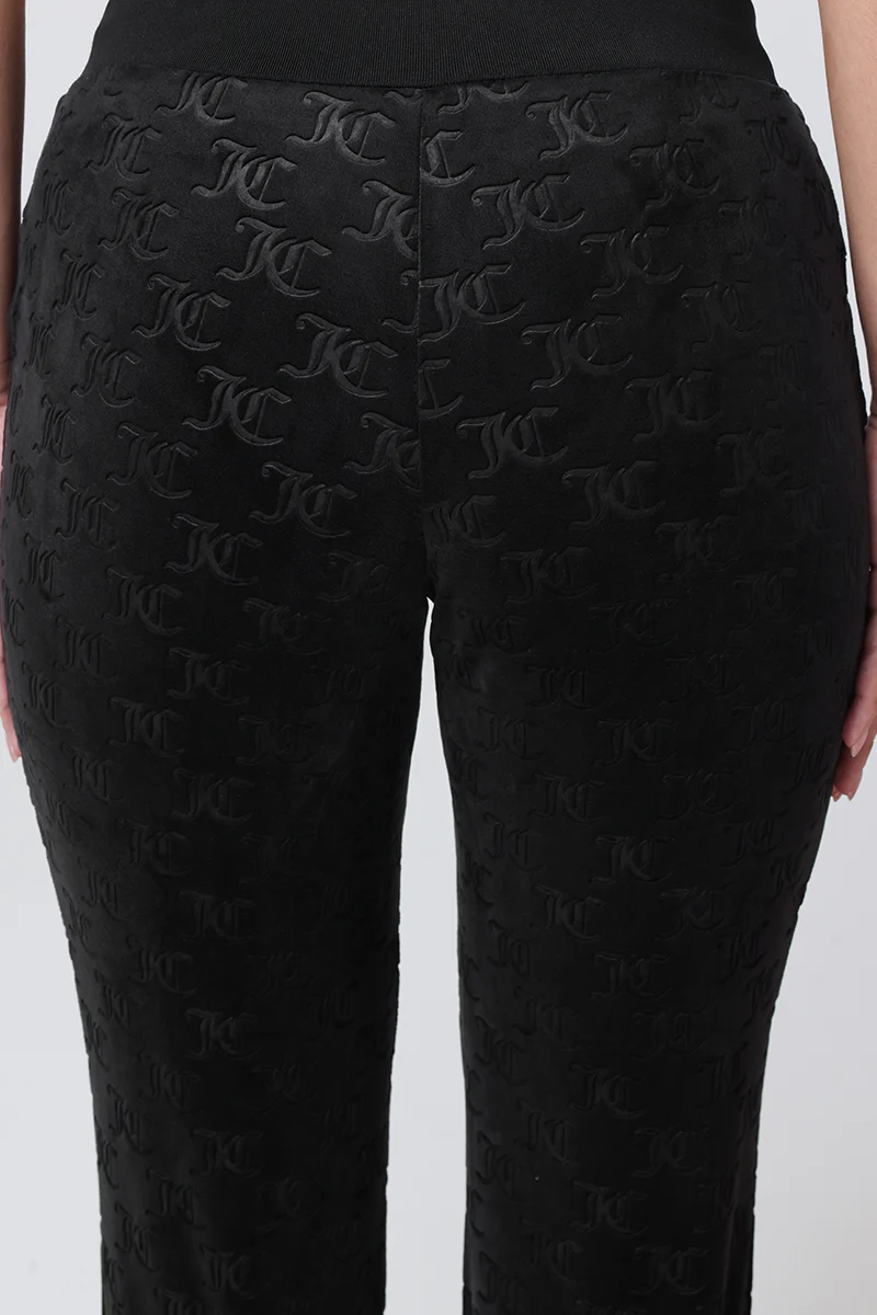 Embossed Velour Track Pants - Image 3