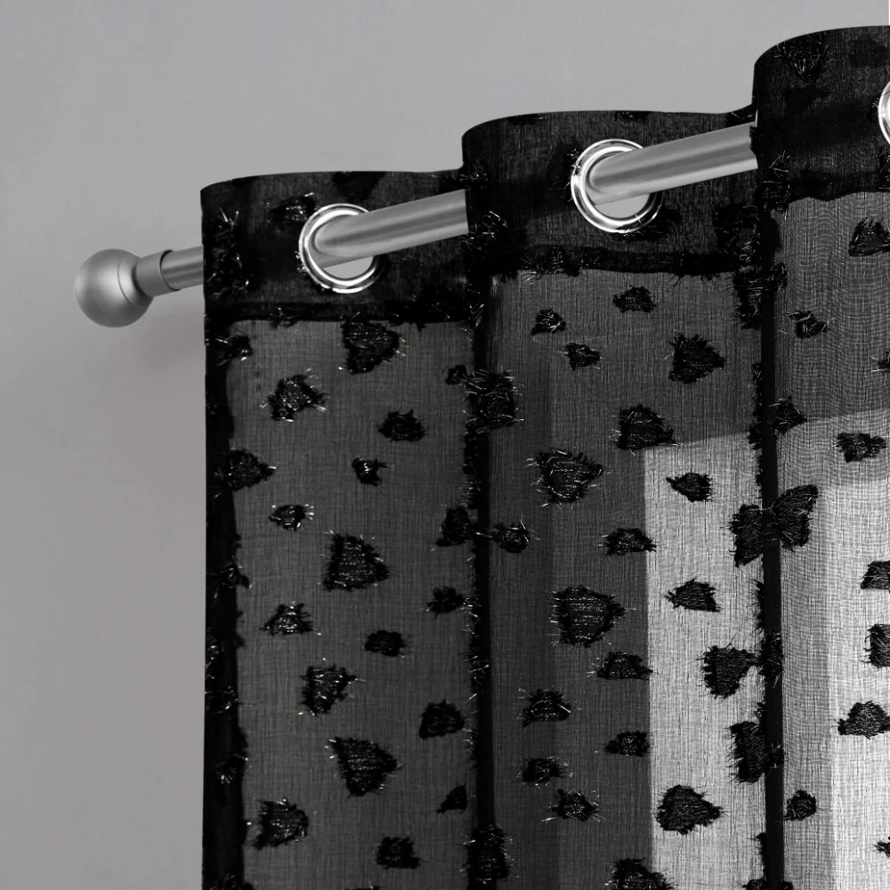 Ethel Embellished Sheer Curtains - Image 4