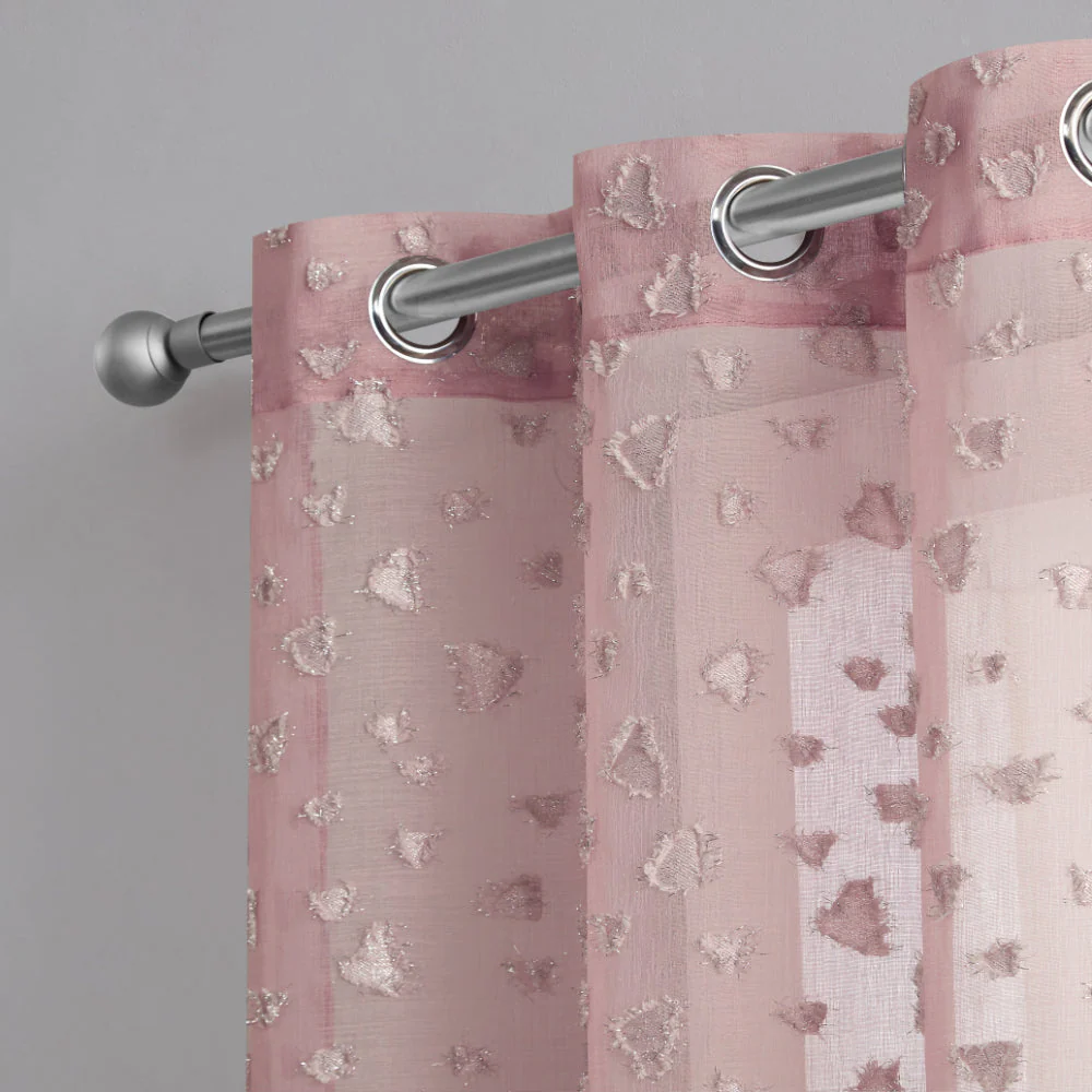 Ethel Embellished Sheer Curtains - Image 4