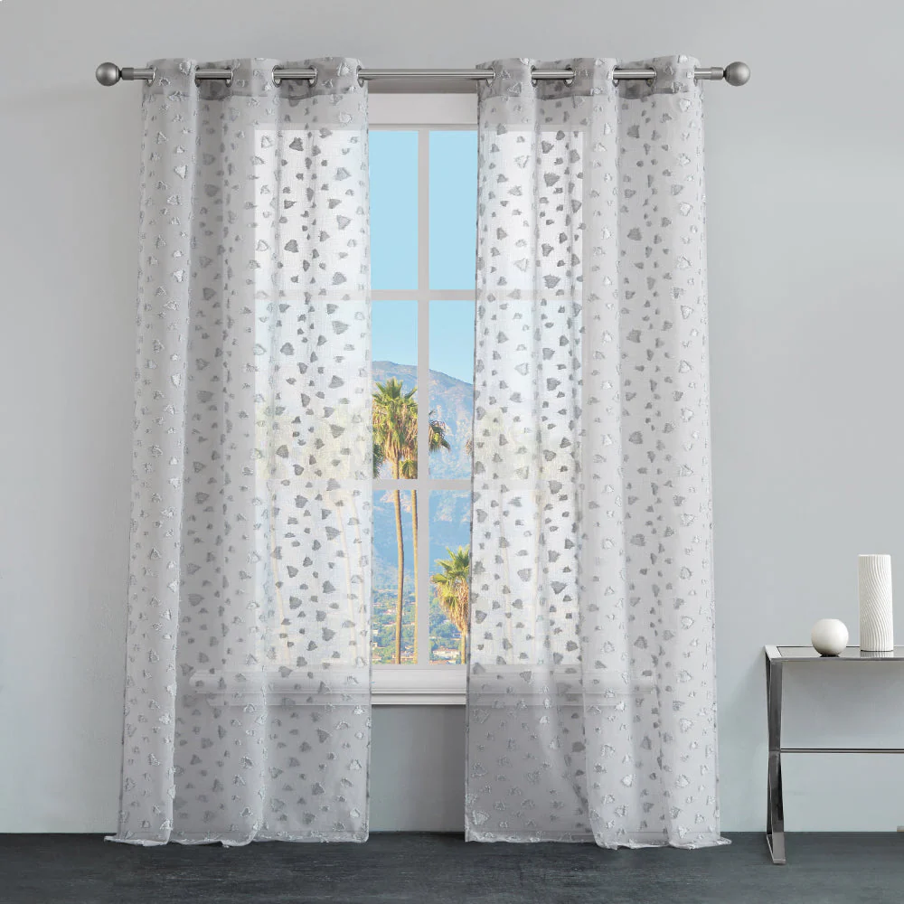 Ethel Embellished Sheer Curtains - Image 3