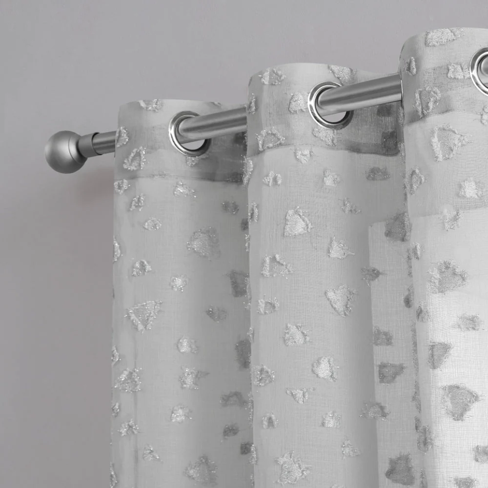 Ethel Embellished Sheer Curtains - Image 4