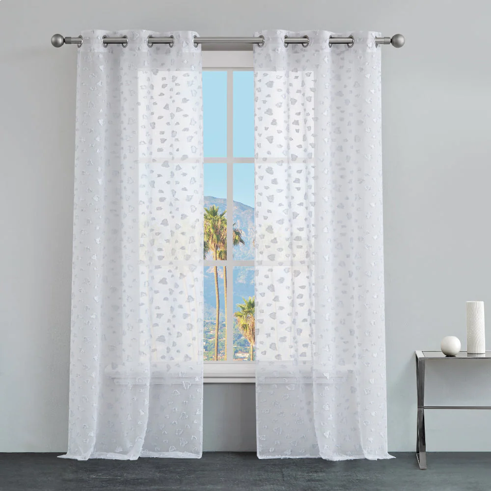 Ethel Embellished Sheer Curtains - Image 3