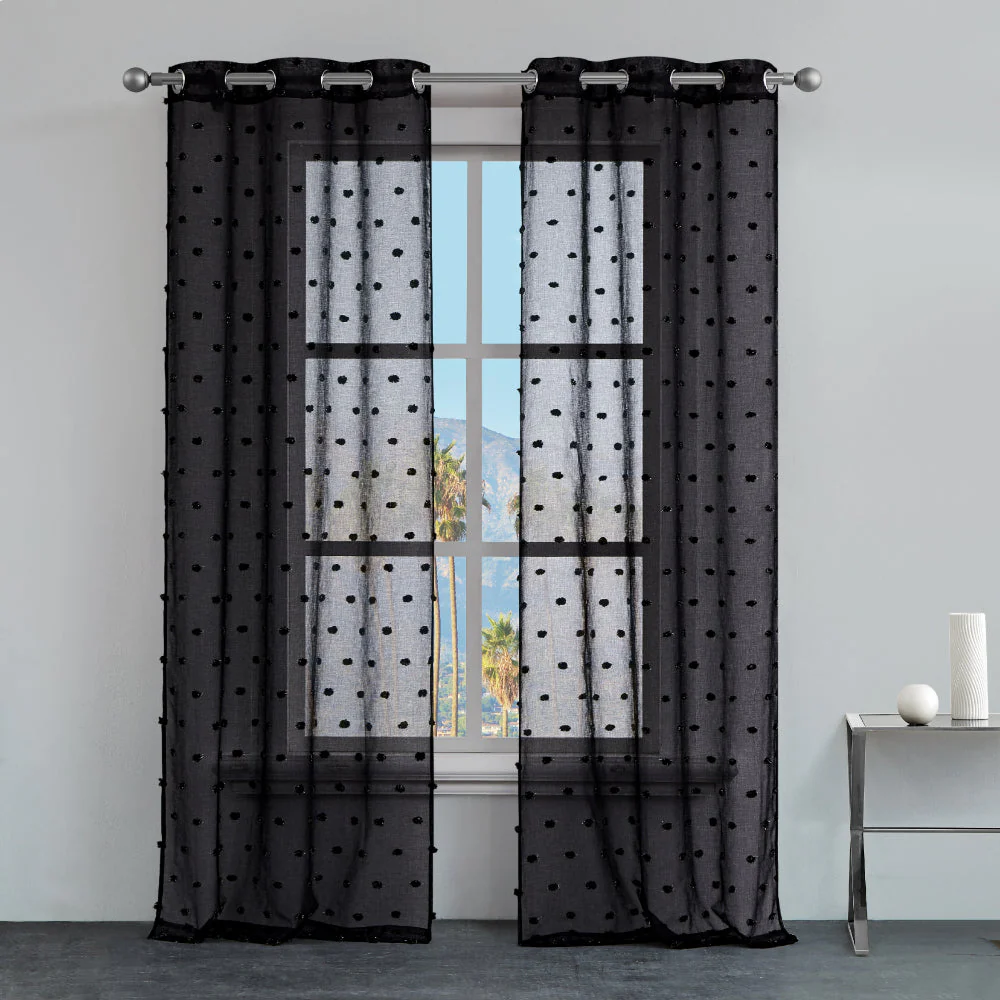 Evelyn Polka Dot Sheer Curtains - Image 3