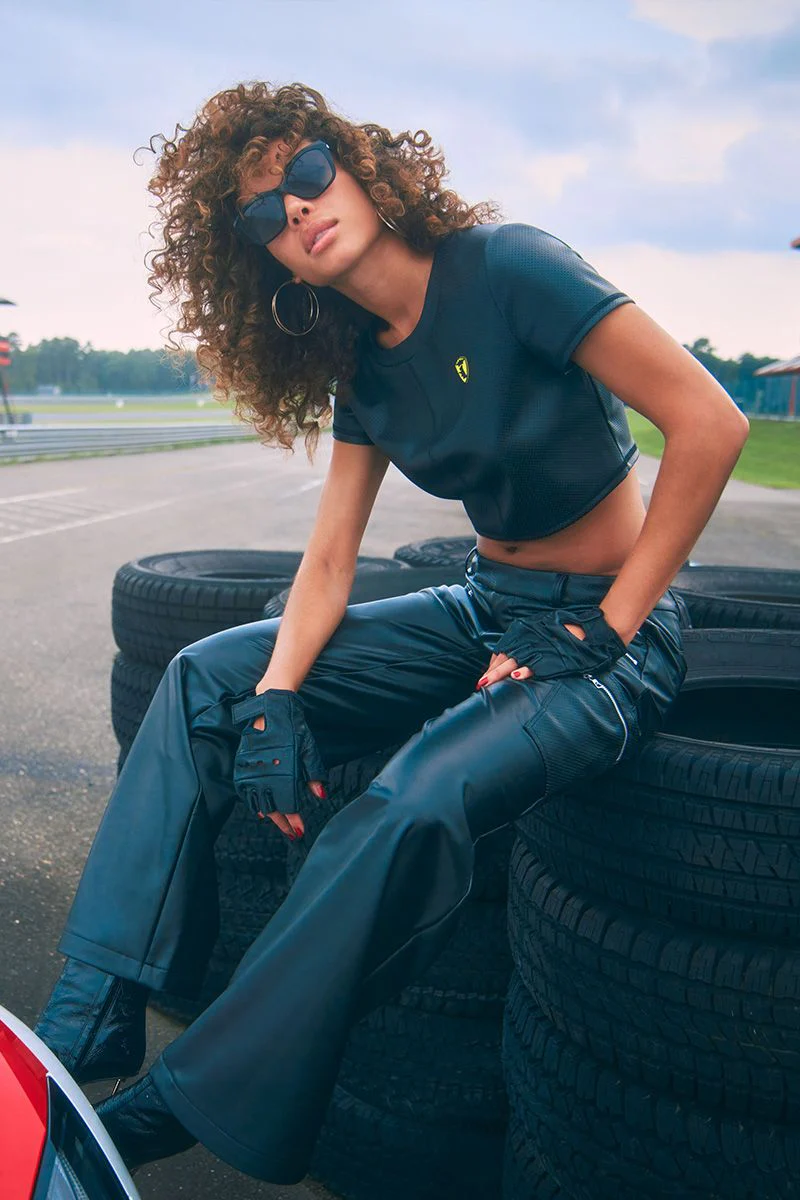 Faux Leather Crop Top - Image 7