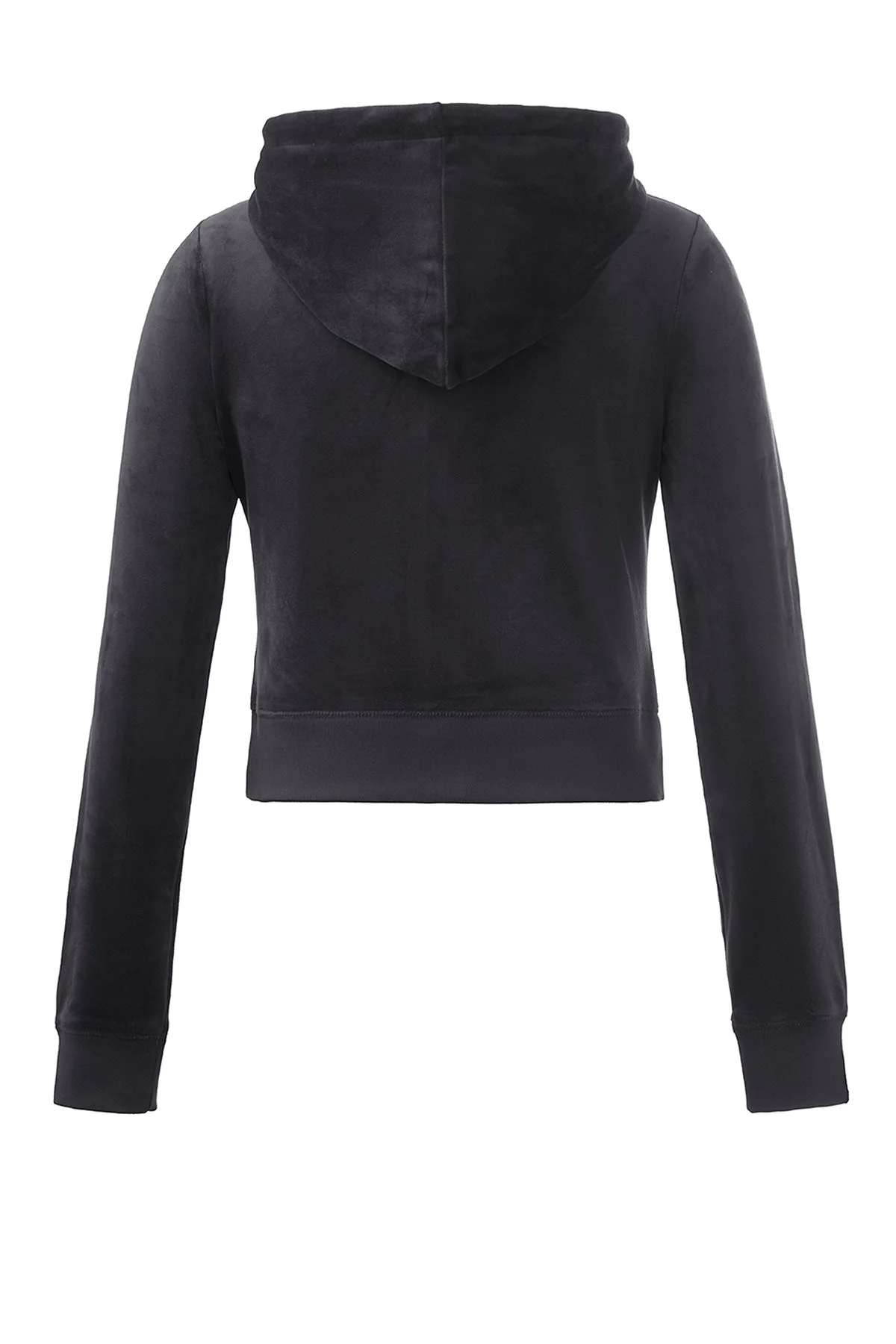 Front Mixed Crystals Velour Hoodie - Image 7