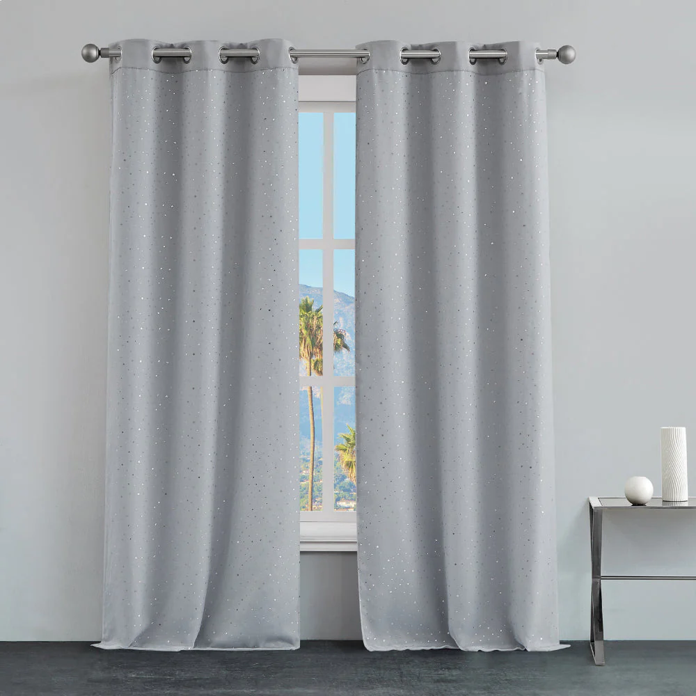 Melody Embellished Double Layer Curtains - Image 3
