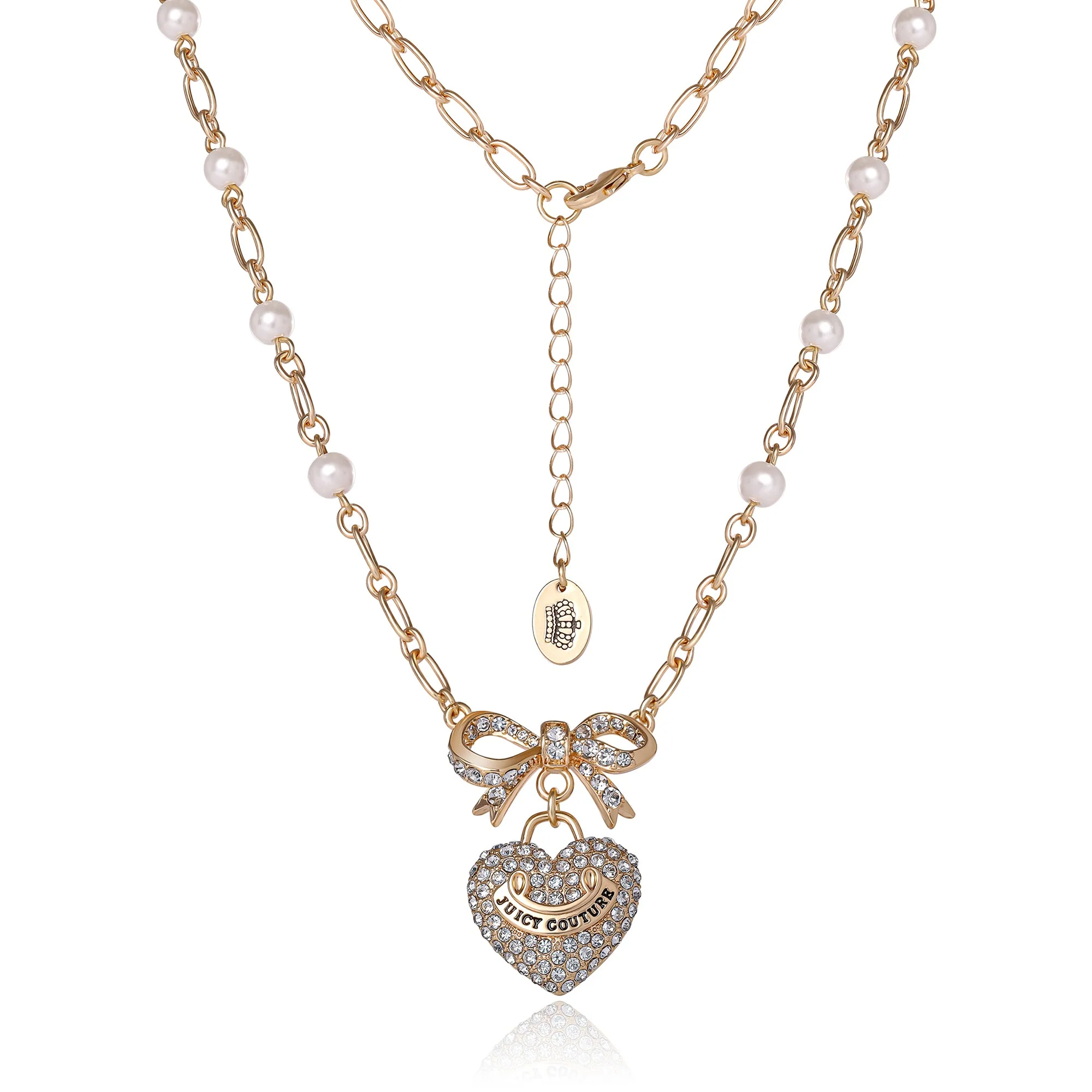 Pearl Heart Pendant Necklace - Image 4