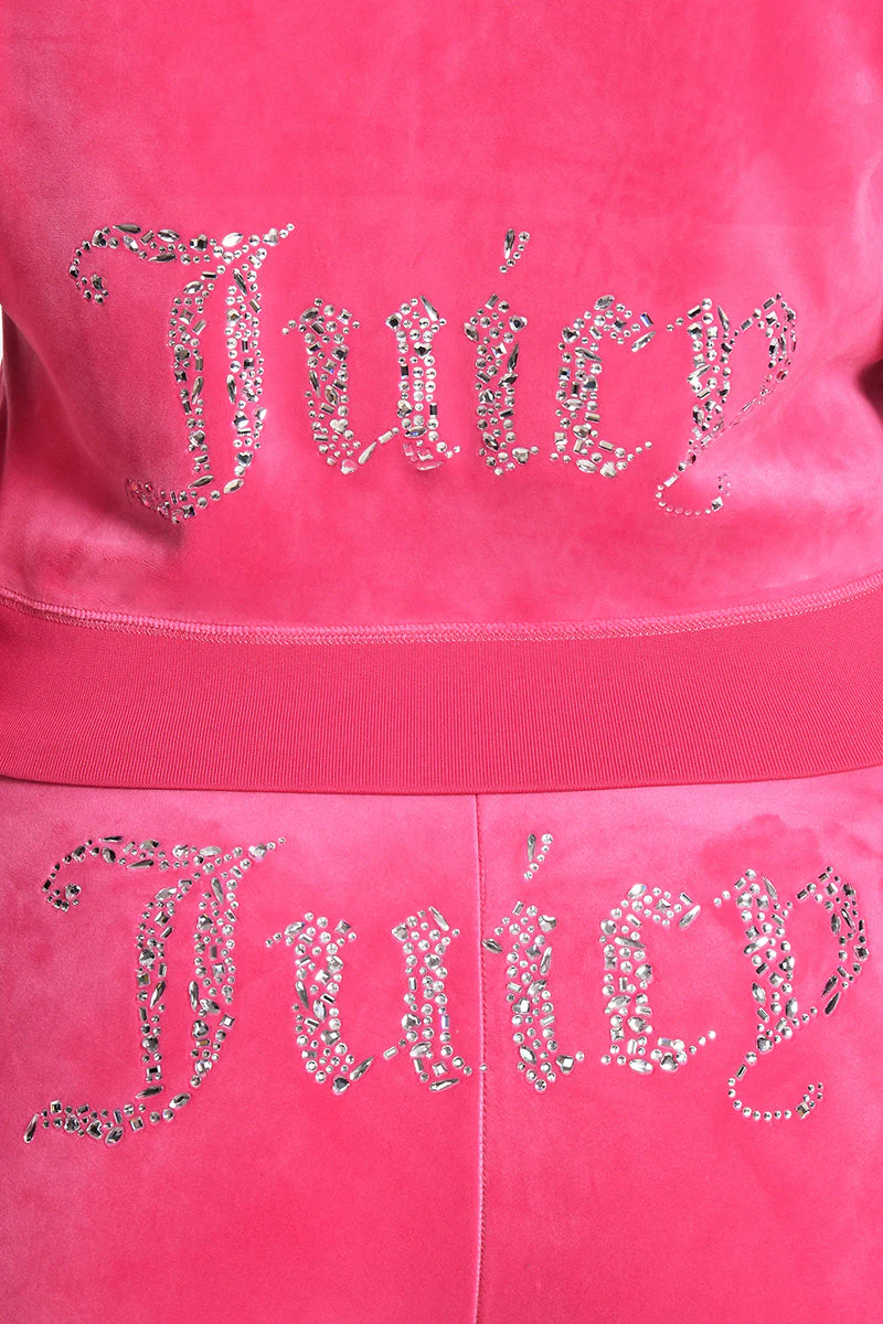 Plus-Size Angel Couture Big Bling Velour Hoodie - Image 4