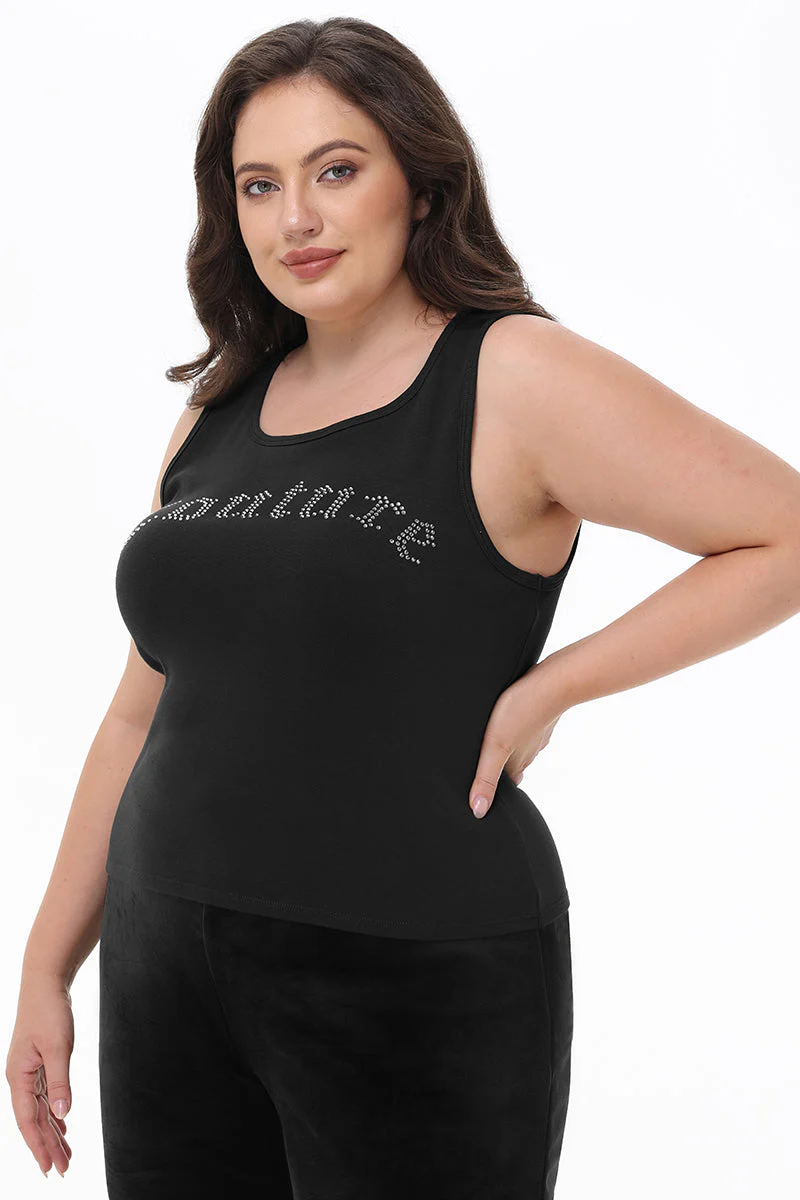 Plus-Size Big Bling Couture Tank Top - Image 3