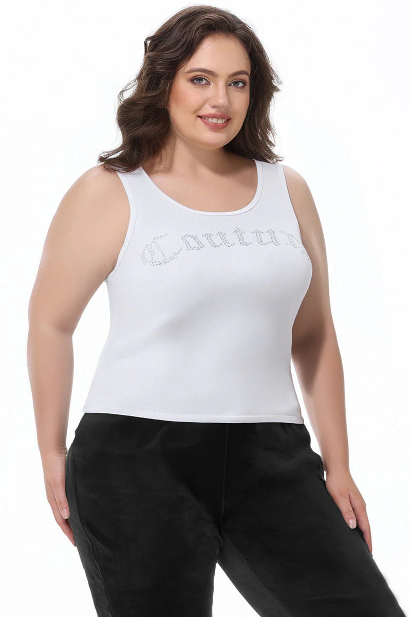 Plus-Size Big Bling Couture Tank Top - Image 3