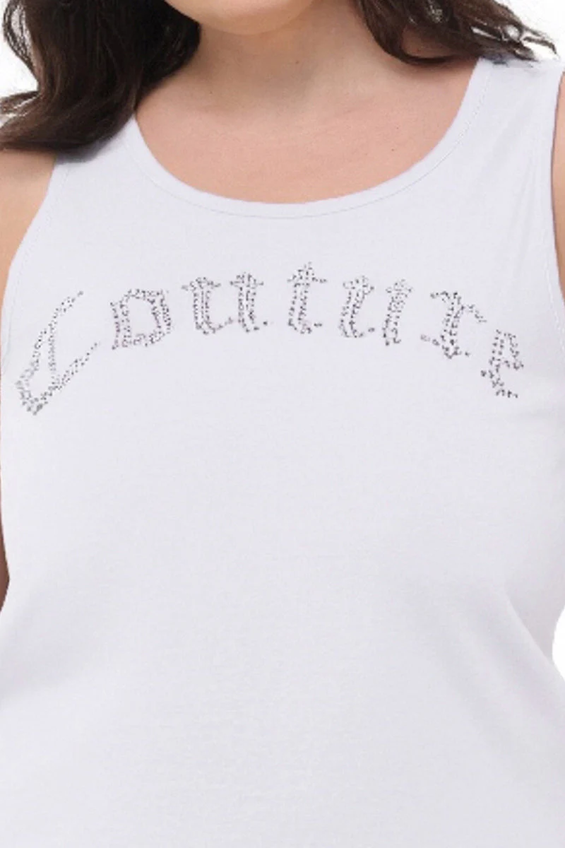 Plus-Size Big Bling Couture Tank Top - Image 4