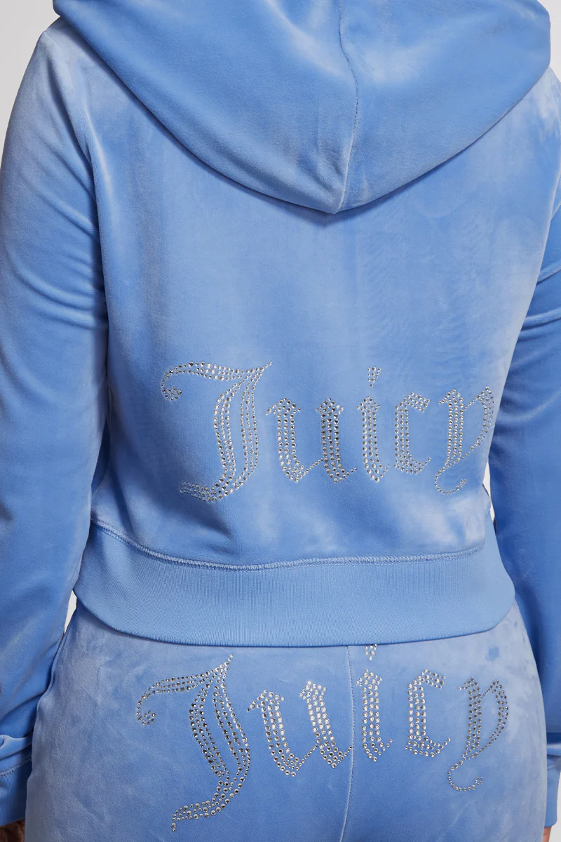 Plus-Size OG Big Bling Velour Hoodie - Image 3