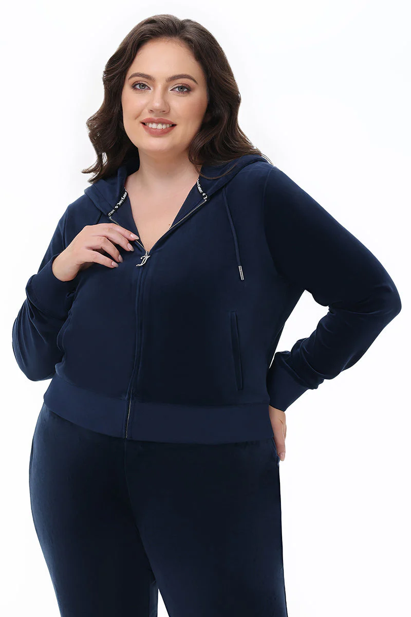 Plus-Size OG Big Bling Velour Hoodie - Image 3