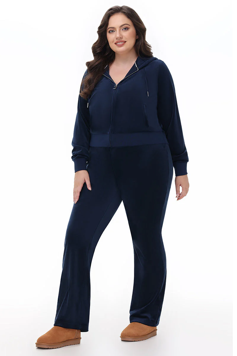 Plus-Size OG Big Bling Velour Hoodie - Image 5