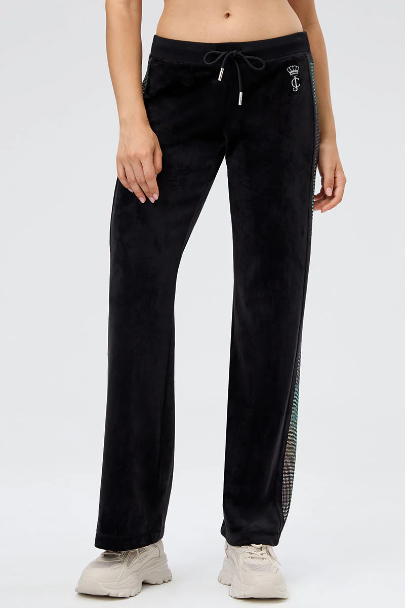 30th Birthday Side Ombre Bling Wide Leg Pants - Image 4