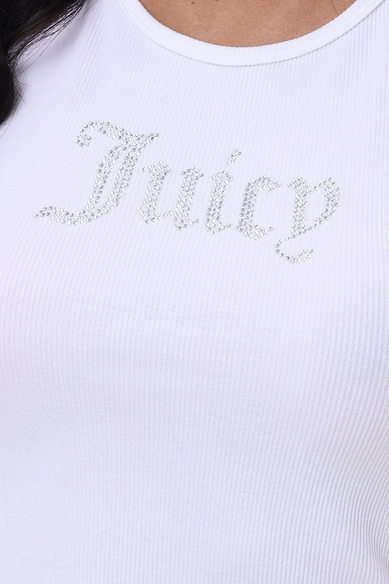 Small Bling High Neck Seamless Crop Tank - Image 4