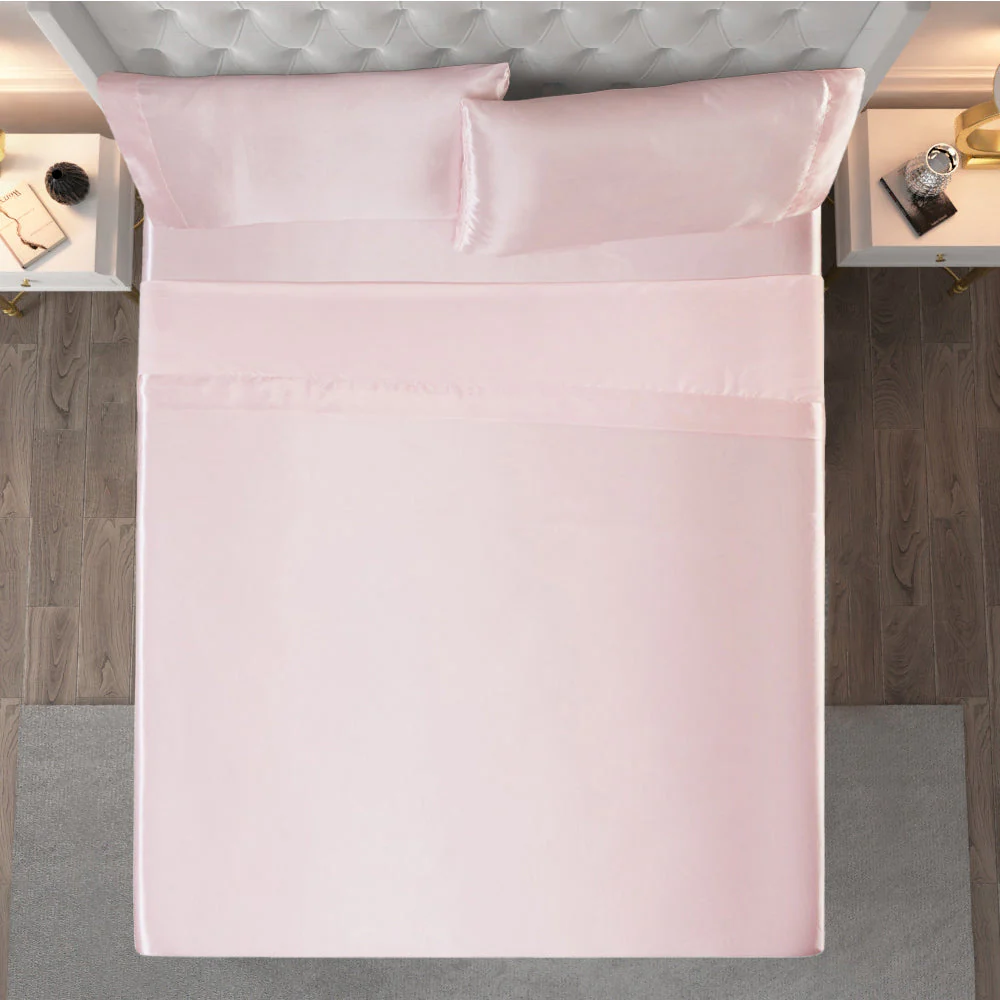 Solid Satin Sheet Set - Image 3