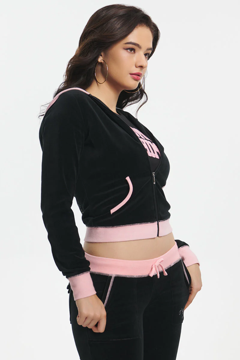 Sweetheart Cotton Velour Hoodie - Image 4