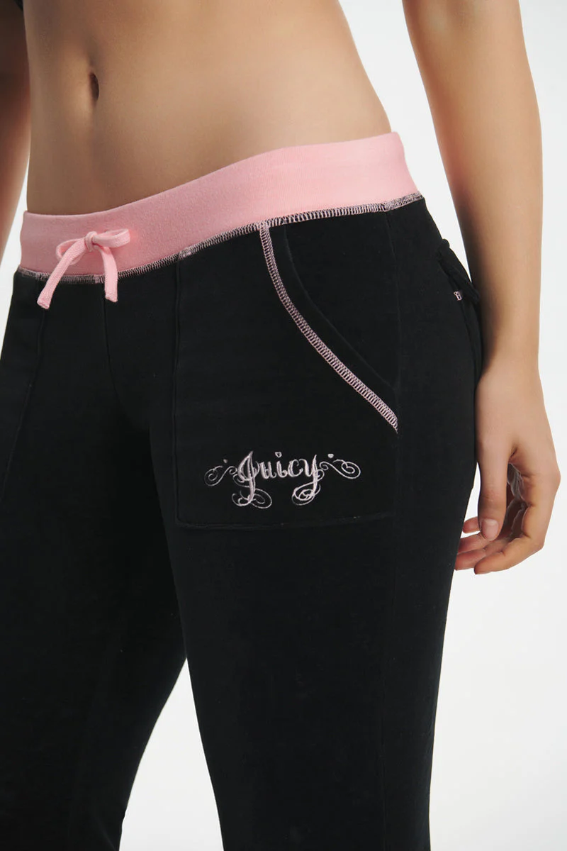 Sweetheart Cotton Velour Track Pants - Image 4