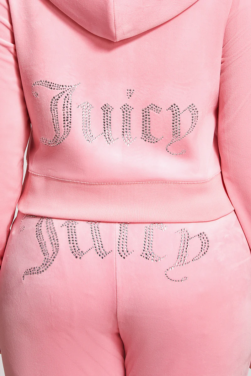Plus-Size OG Big Bling Velour Hoodie - Image 3