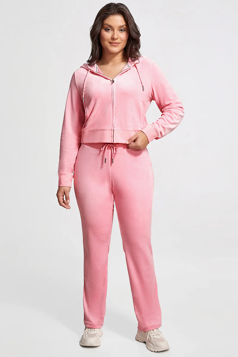 Plus-Size OG Big Bling Velour Hoodie - Image 6