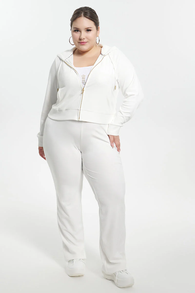 Plus-Size Technicolor Customizable Big Bling Velour Hoodie - Image 12