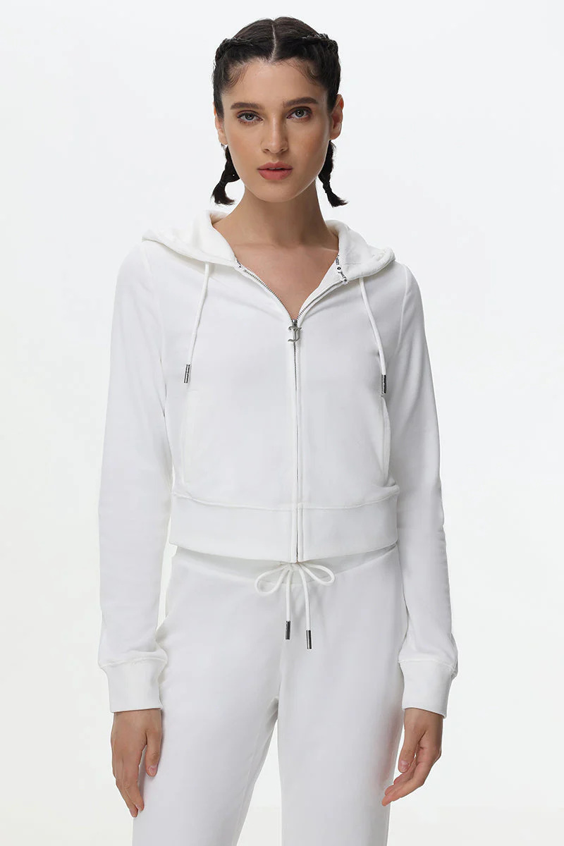 Plus-Size Technicolor Customizable Big Bling Velour Hoodie - Image 9